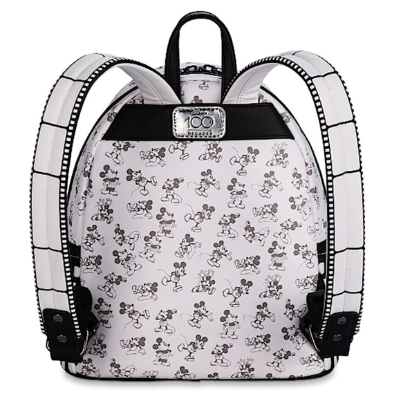 2023 Loungefly Disney Parks 100 Mickey Mouse Steamboat Willie Backpack - NEW - Picture 2 of 4